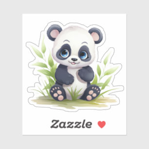 Pegatina ilustracion personalizado panda