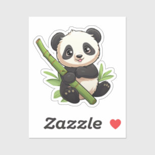 Pegatina ilustracion personalizado panda