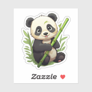 Pegatina ilustracion personalizado panda