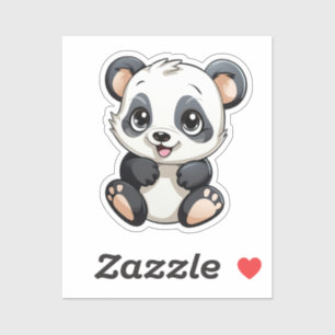 Pegatina ilustracion personalizado panda