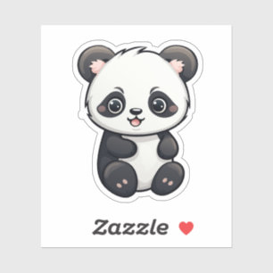 Pegatina ilustracion personalizado panda