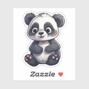 Pegatina ilustracion personalizado panda