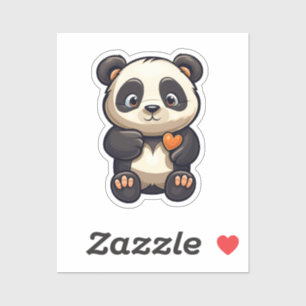 Pegatina ilustracion personalizado panda
