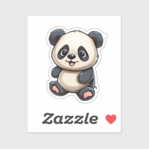 Pegatina ilustracion personalizado panda