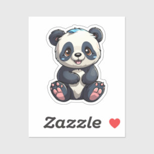Pegatina ilustracion personalizado panda