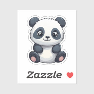 Pegatina ilustracion personalizado panda