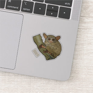 Pegatina Ilustracion personalizado Tarsier