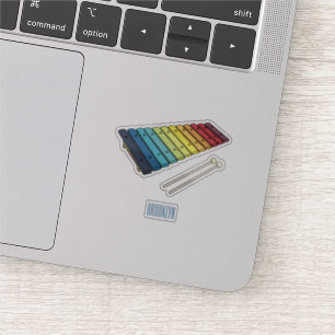 Pegatina Ilustracion personalizado xilófono