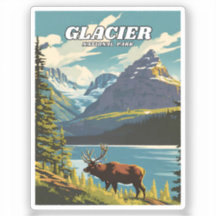 Ilustracion retro decorativo del Parque Nacional G