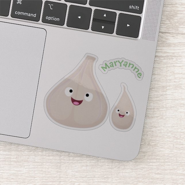 Pegatina Ilustracion vegetal de personalizado de ajo dulce (Detalle)