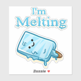 Pegatina I'm Melting – Cute Popsicle Pun