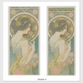 Pegatina Imagen de Alphonse Mucha (1899)