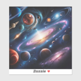 Pegatina Imagen de planetas