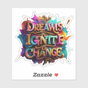 Pegatina "Imaginación vibrante"