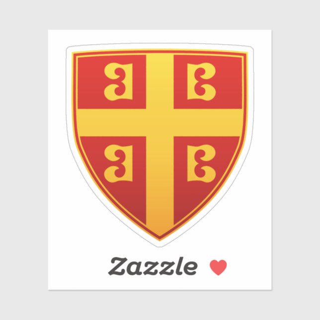 Pegatina Imperio bizantino Emblema de la bandera imperial (Hoja)