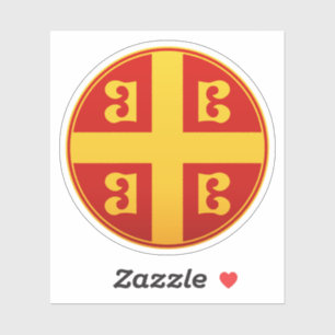 Pegatina Imperio bizantino Emblema de la bandera imperial