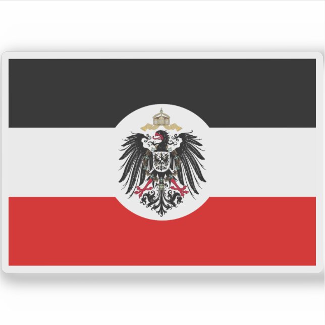 Pegatina Imperio colonial alemán (Reichskolonialflagge) (Anverso)