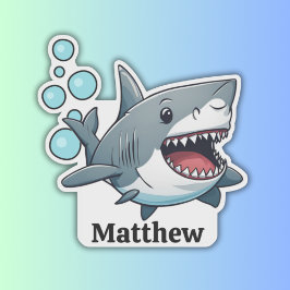 Pegatina Impermeable baño de tiburón