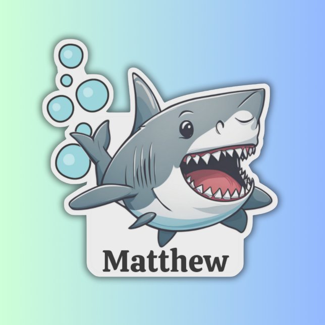 Pegatina Impermeable baño de tiburón (Subido por el creador)