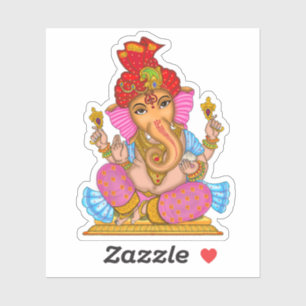 Pegatina impermeable brillante de Lord Ganesha
