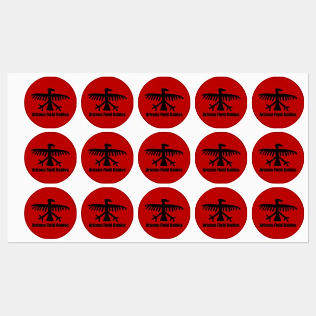 Pegatina impermeable de las guías de campo de Ariz (Hoja)