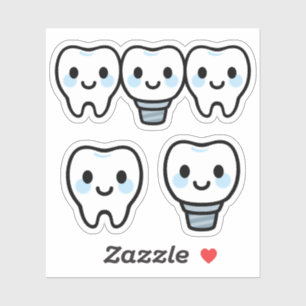 Pegatina Implante dental sonriente