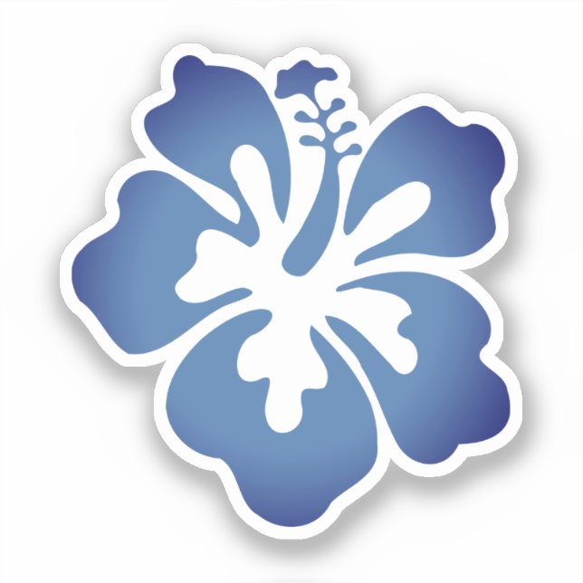 Pegatina Impresión hawaiana (Anverso)