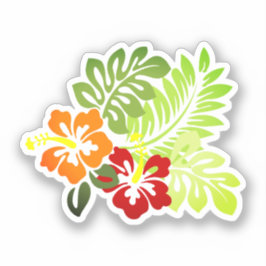 Pegatina Impresión hawaiana