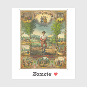 Pegatina Impresión promocional para miembros de Grange