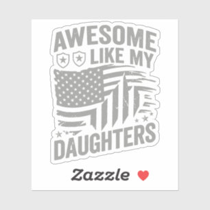 Pegatina Impresionante como mis hijas diseño vectorial patr