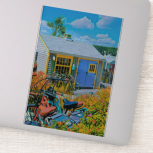 Pegatina Impresionante pintura en bicicleta