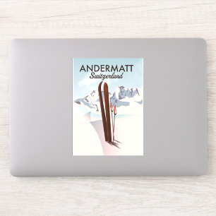 Pegatina Impreso de viaje para posters de esquí de Andermat