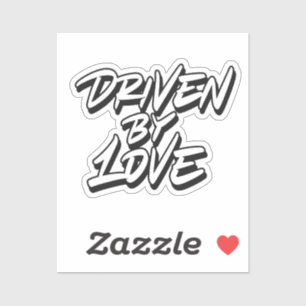 Pegatina Impulsado por el amor