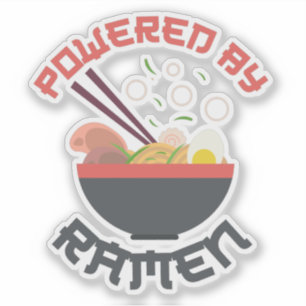 Pegatina Impulsado por Ramen