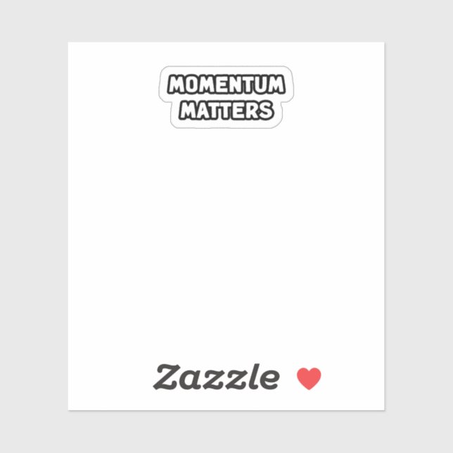 Pegatina Impulso de acción de progreso de Momentum Matters (Hoja)