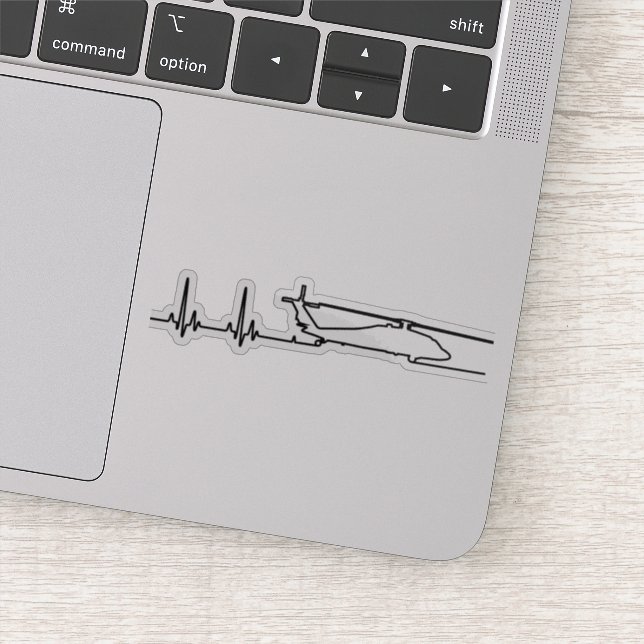 Pegatina Impulso de latido de helicóptero (Detalle)