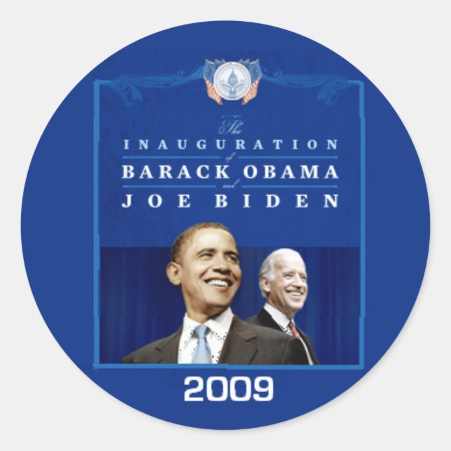 Pegatina inaugural (Anverso)