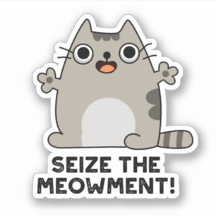 Pegatina Incautar El Pun Gato Positivo De Meow-ment