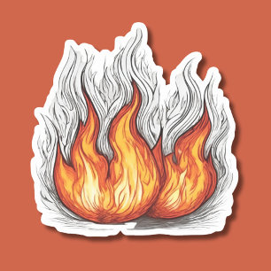Pegatina Incendio impermeable