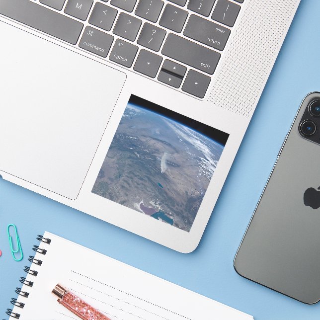 Pegatina Incendios Silvestres En El Oeste Y El Suroeste De  (Ordenado portátil con iPhone)