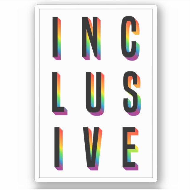 PEGATINA INCLUSIVO (Anverso)