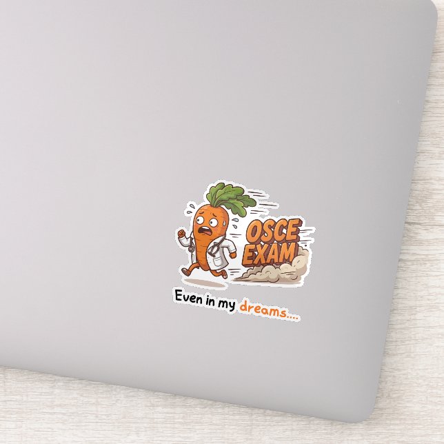 Pegatina Incluso en mis sueños Funny Dr Carrot Estudiante d (Detalle)