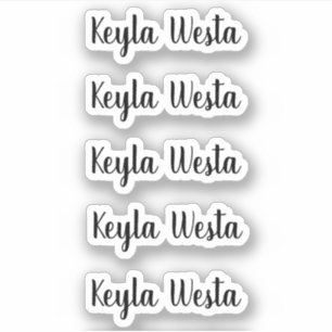 Pegatina Increíble y caprichoso guión de nombre personaliza