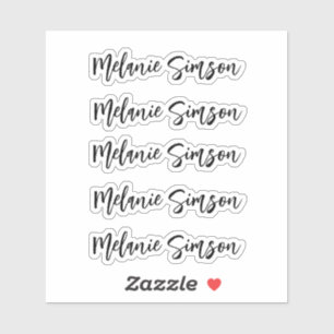 Pegatina Increíble y caprichoso guión de nombre personaliza