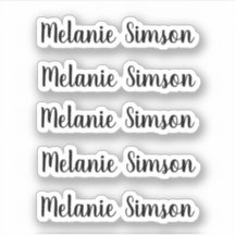 Increíble y caprichoso guión de nombre personaliza