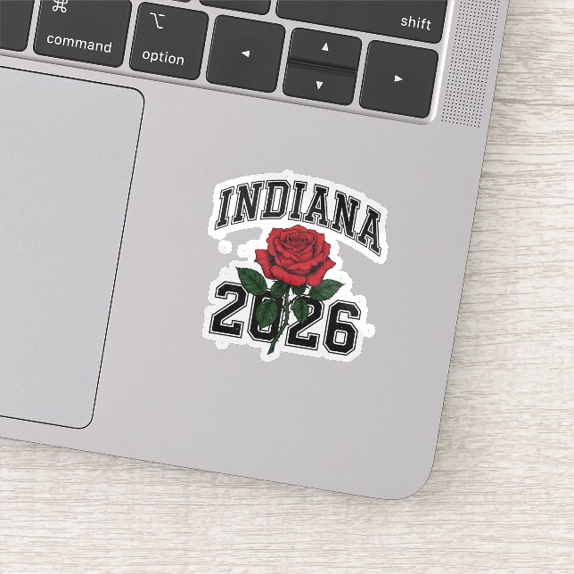 Pegatina INDIANA rose 2026 (Detalle)
