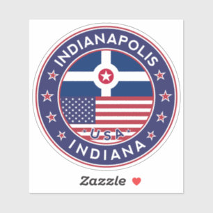 Pegatina INDIANAPOLIS, Indiana