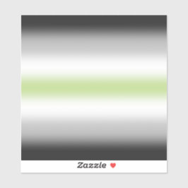 Pegatina Indicador de Orgullo de Agénero Gradiente con nomb