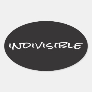 Pegatina indivisible (Oval)