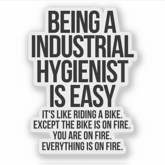 Pegatina Industrial hygienist (Anverso)
